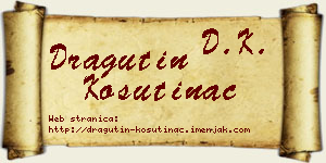 Dragutin Košutinac vizit kartica